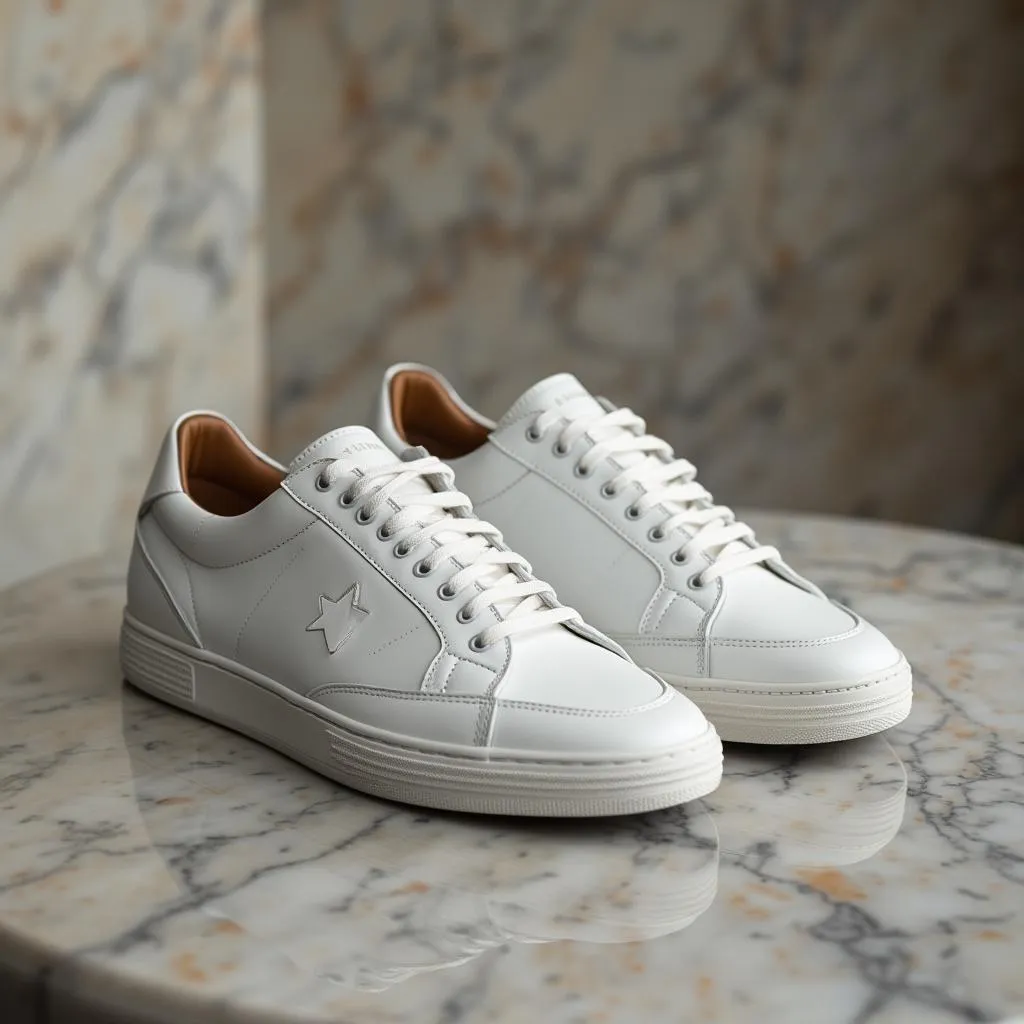 Classic White Premium Sneakers